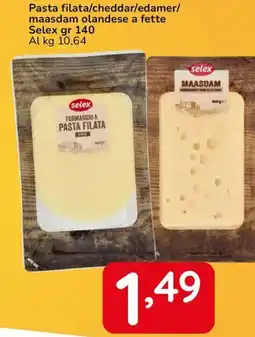 Famila Pasta filata/cheddar/edamer/maasdam olandese a fette Selex offerta
