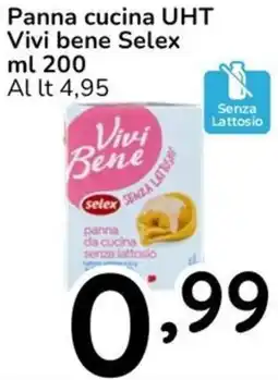 Famila Panna cucina UHT Vivi bene Selex offerta