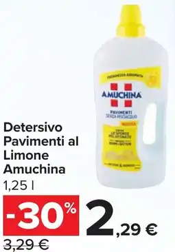 Carrefour Detersivo Pavimenti al Limone Amuchina offerta
