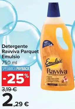 Carrefour Detergente Ravviva Parquet Emulsio offerta
