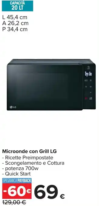 Microonde con Grill LG