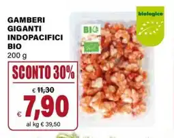 Il Gigante Gamberi giganti indopacifici bio offerta