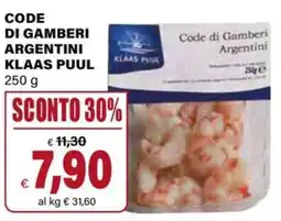 Il Gigante Code di gamberi argentini KLAAS PUUL offerta