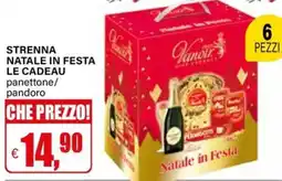 Il Gigante Strenna natale in festa le cadeau panettone/ pandoro offerta