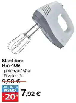 Carrefour Sbattitore Hm-409 offerta