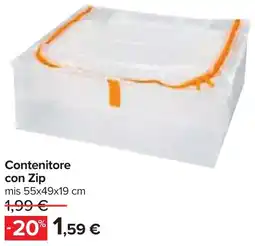 Carrefour Contenitore con Zip offerta