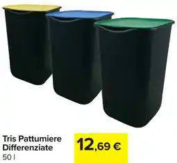 Carrefour Tris Pattumiere Differenziate offerta