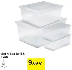 Carrefour Set 4 Box Belli & Forti offerta