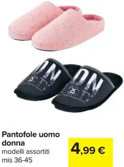 Carrefour Pantofole uomo donna offerta