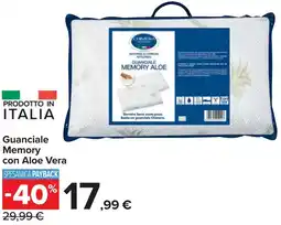 Carrefour Guanciale Memory con Aloe Vera offerta