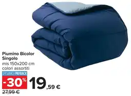 Carrefour Piumino Bicolor Singolo offerta