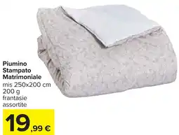 Carrefour Piumino Stampato Matrimoniale offerta