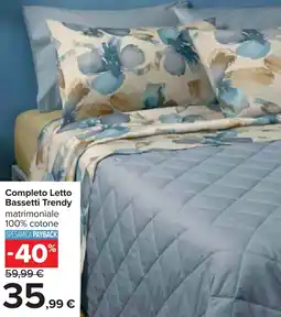 Carrefour Completo Letto Bassetti Trendy offerta