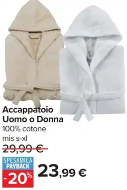 Carrefour Accappatoio Uomo o Donna offerta