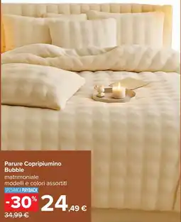 Carrefour Parure Copripiumino Bubble offerta