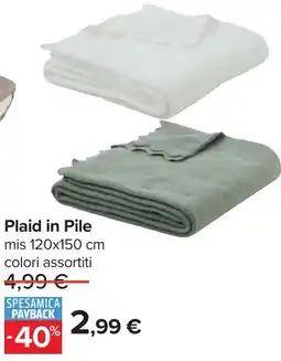 Carrefour Plaid in Pile offerta