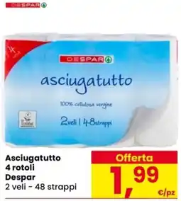 Despar Asciugatutto 4 rotoli Despar offerta