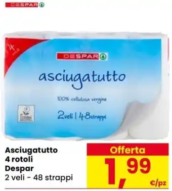 Asciugatutto 4 rotoli Despar