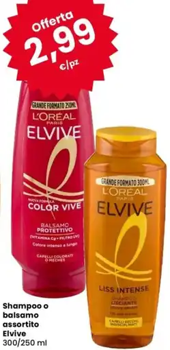 Despar Shampoo o balsamo assortito Elvive offerta