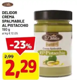 DPiù Delidor crema spalmabile al pistacchio offerta