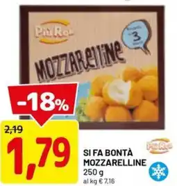 DPiù Si fa bontà mozzarelline offerta