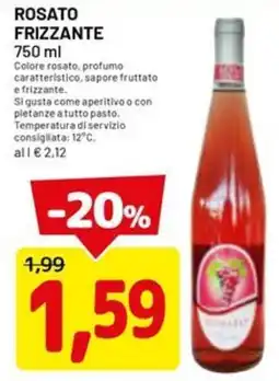 DPiù Rosato frizzante offerta