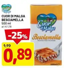 DPiù Cuor di malga besciamella offerta
