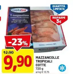 DPiù Mazzancolle tropicali cotte offerta