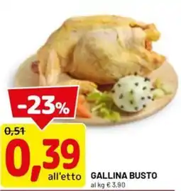 DPiù Gallina busto offerta