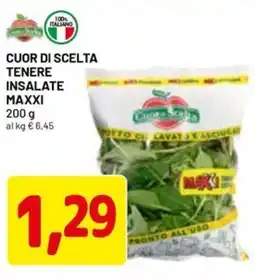 DPiù Cuor di scelta tenere insalate maxxi offerta