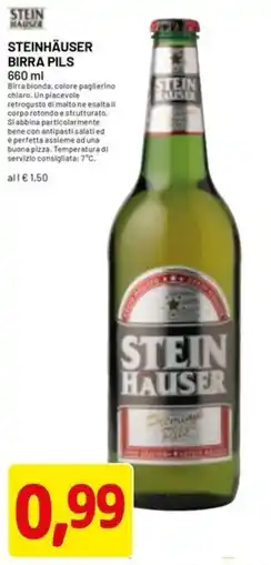 DPiù Steinhäuser birra pils offerta