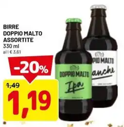 DPiù Birre doppio malto offerta