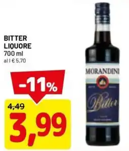 DPiù Bitter liquore MORANDINI offerta