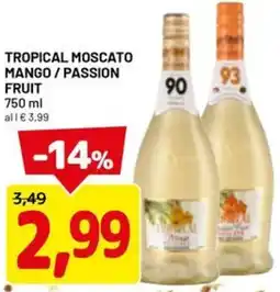 DPiù Tropical moscato mango / passion fruit offerta