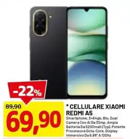 DPiù Cellulare xiaomi REDMI A5 offerta