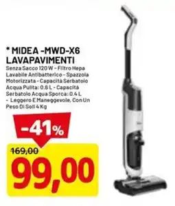 DPiù MIDEA -MWD-X6 LAVAPAVIMENTI offerta