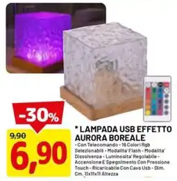 DPiù Lampada USB effetto aurora boreale offerta