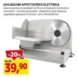 DPiù DCG AS2465 AFFETTATRICE ELETTRICA offerta
