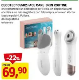 DPiù CECOTEC 105502 FACE CARE SKIN ROUTINE offerta