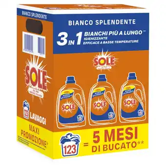 Ipercoop DETERSIVO LIQUIDO PER LAVATRICE SOLE offerta