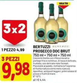 DPiù Bertuzzi prosecco doc brut offerta