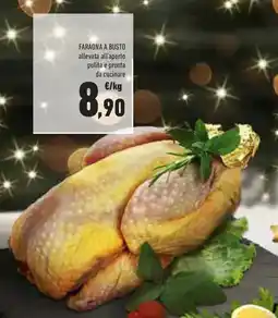 Conad FARAONA A BUSTO allevata all'aperto pulita e pronta da cucinare offerta