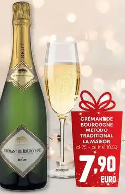 Pam Crémantide bourgogne metodo traditional la maison offerta