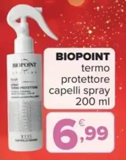 Iperal BIOPOINT termo protettore capelli spray offerta