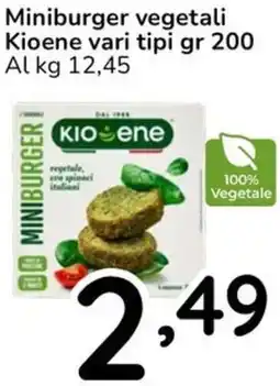 Famila Miniburger vegetali Kioene offerta
