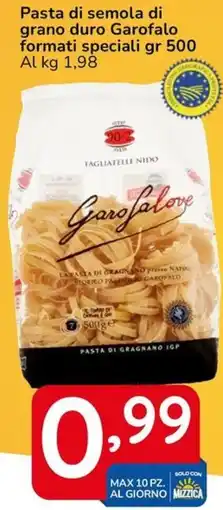Famila Pasta di semola di grano duro Garofalo formati speciali offerta