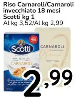 Famila Riso Carnaroli/Carnaroli invecchiato 18 mesi Scotti offerta