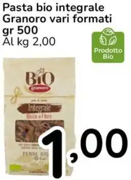 Famila Pasta bio integrale Granoro offerta