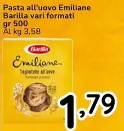 Famila Pasta all'uovo Emiliane Barilla offerta