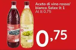 Famila Aceto di vino rosso/ bianco Selex offerta